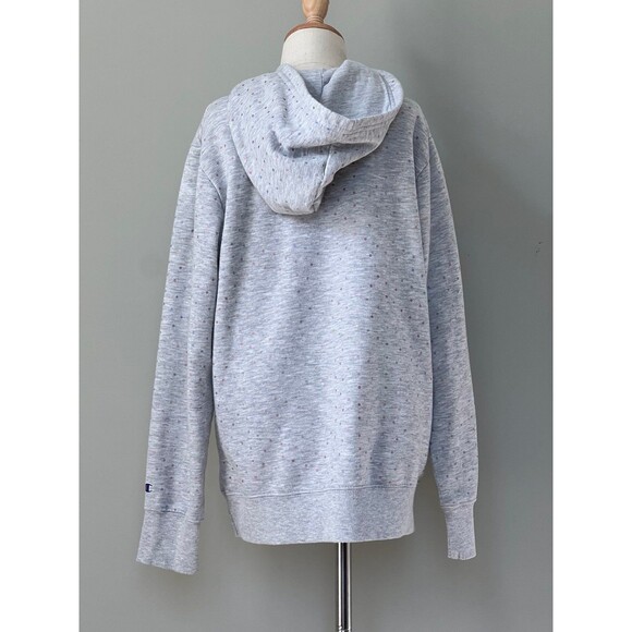 Girls Gray Grey Long Sleeve Sweatshirt Hoody Top by Champion sz 14/16 - Picture 3 of 5